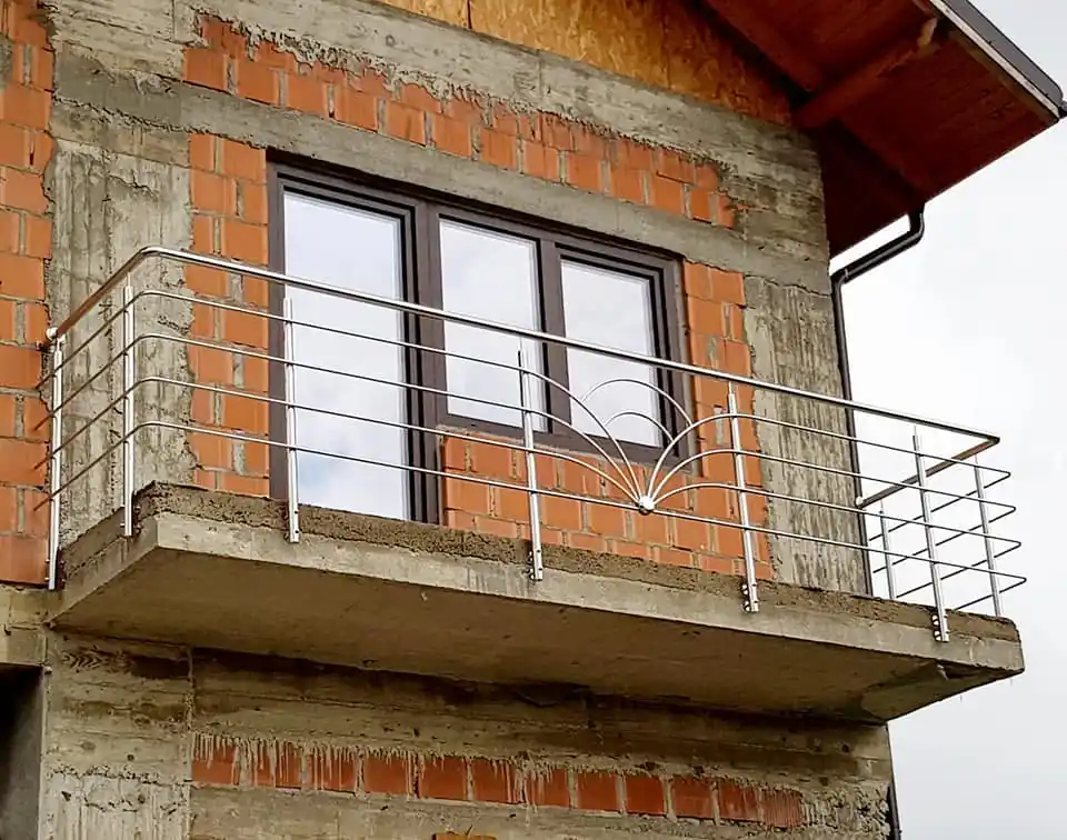 Balustradă inox cu model pentru scară
